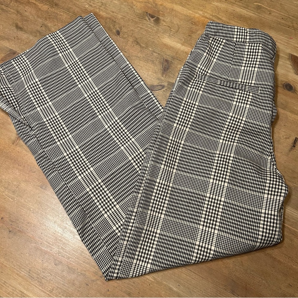 H&M Plaid Dressy Pants - Black and Tan